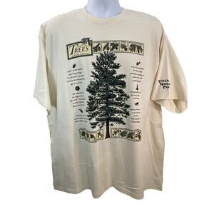 Coniferous Trees Of North America Nwt Long Sleeve XL Beige shirt